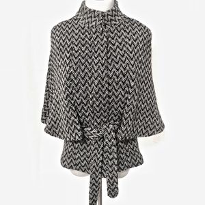 BB Dakota Cape Jacket with Tie Belt